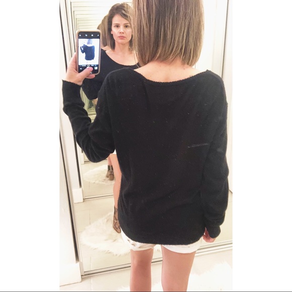 Wildfox Logo Gold Sequin Sweater in Black & Gold - Picture 7 of 7